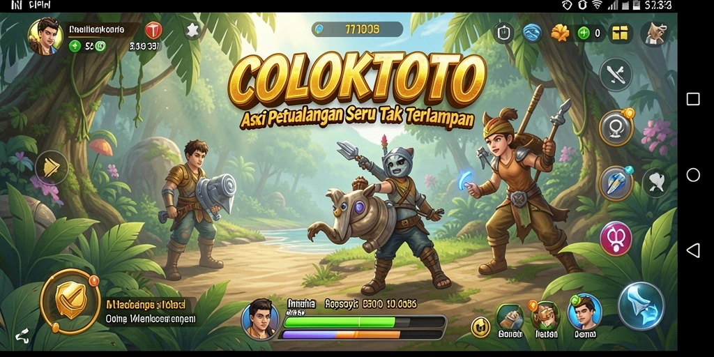 Tampilan seru gameplay COLOKTOTO dengan pertarungan aksi yang intens.