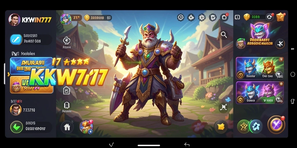 Tampilan antarmuka pengguna KKWIN777 yang sederhana dan fungsional.