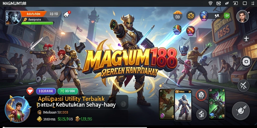 Tampilan antarmuka pengguna MAGNUM188 yang modern dan fungsional.