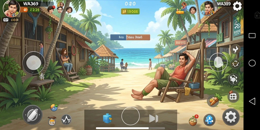 Screenshot gameplay WA369 yang menampilkan aktivitas santai dan menyenangkan.